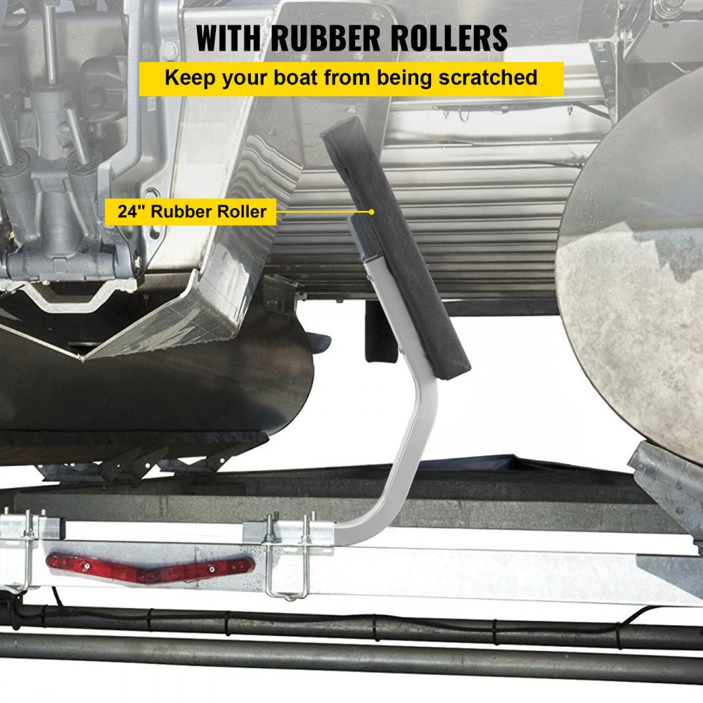 VEVOR Boat Trailer Guide-on 24" C-shaped Trailer Guide on w/Carpet-padded Boards 