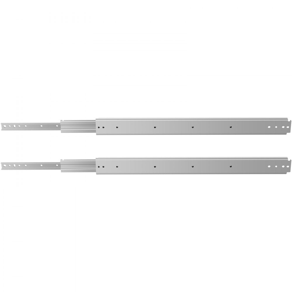 VEVOR Drawer Slides, 1 Pair 36 Inch Soft Close Drawer Slides, Ball Bearing Side Mount Drawer Hardware Slides, 500 LBS Load Capacity 3-Section Full Extension Drawer Slides for Smooth Slide, Less Noise 