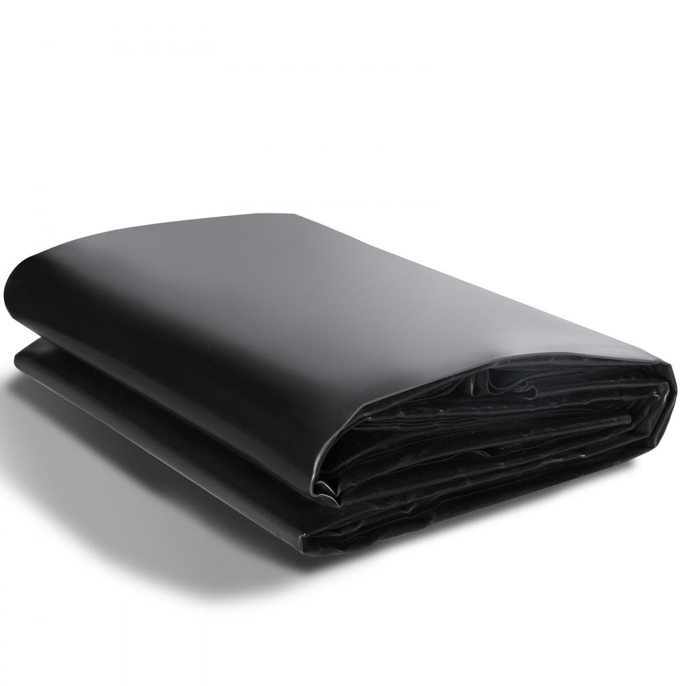 VEVOR Pond Liner, 15 x 20 ft 45 Mil Thickness, Pliable EPDM Material Pond Skins, Easy Cutting Underlayment for Fish or Koi Ponds, Water Features, Waterfall Base, Fountains, Water Gardens, Black 