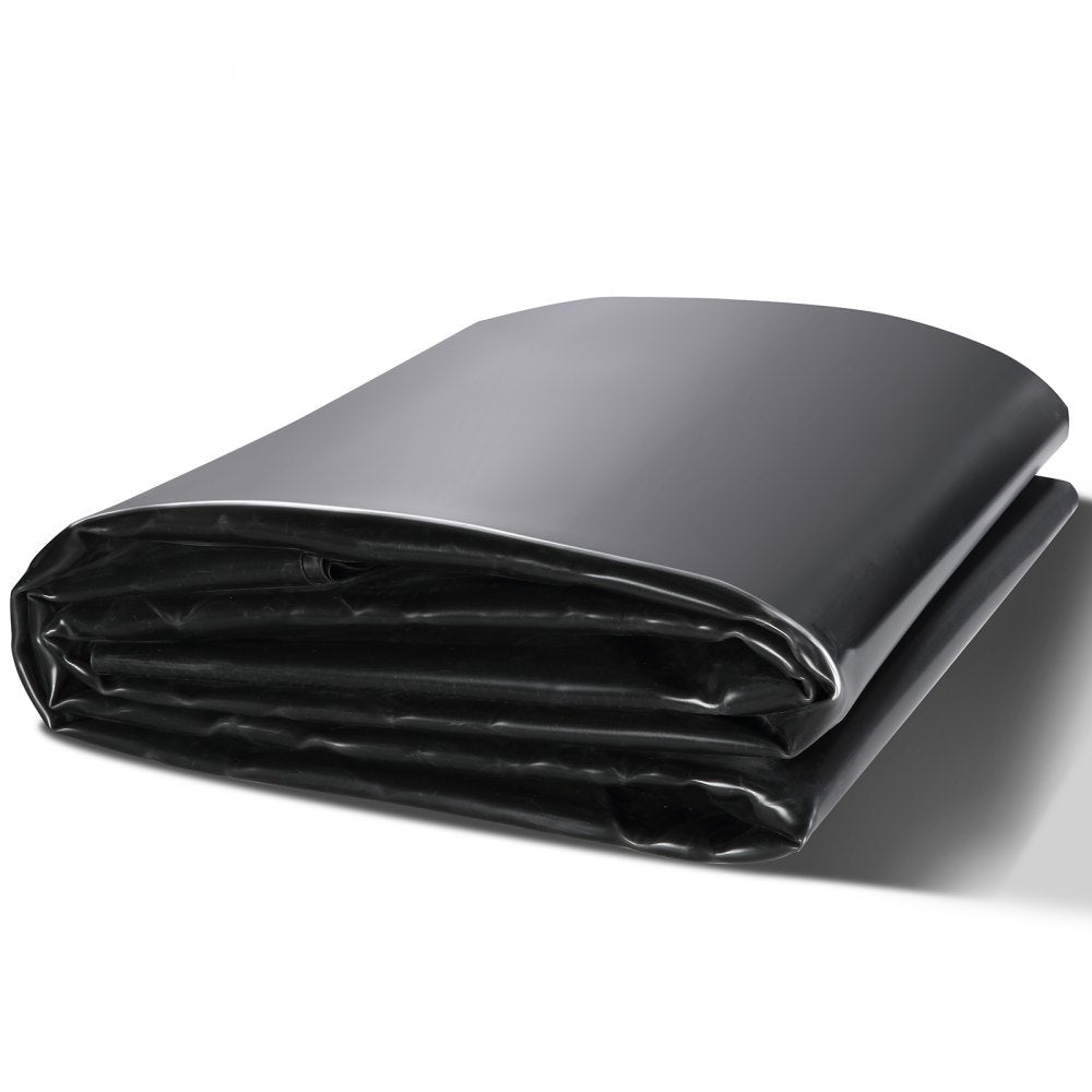 VEVOR Pond Liner, 20 x 25 ft 45 Mil Thick, Pliable EPDM Material Pond Skins, Easy Cutting Underlayment for Fish or Koi Pond, Waterfall Base, Water Features, Water Gardens, Fountains, Black 
