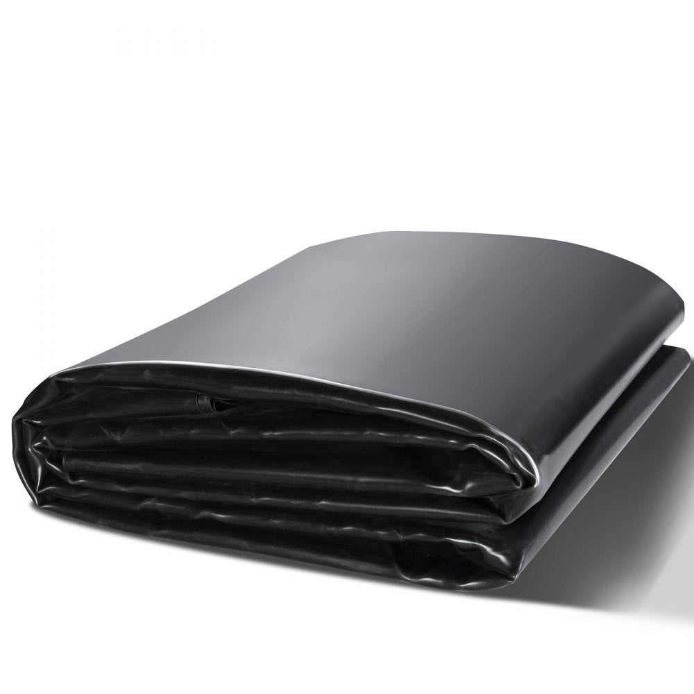 VEVOR Pond Liner, 20 x 25 ft 45 Mil Thick, Pliable EPDM Material Pond Skins, Easy Cutting Underlayment for Fish or Koi Pond, Waterfall Base, Water Features, Water Gardens, Fountains, Black 