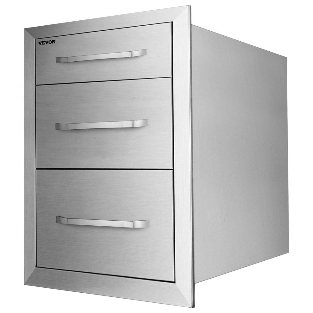 Chest of Drawers 14.8x22.6x21Inch Stainless Steel 201 