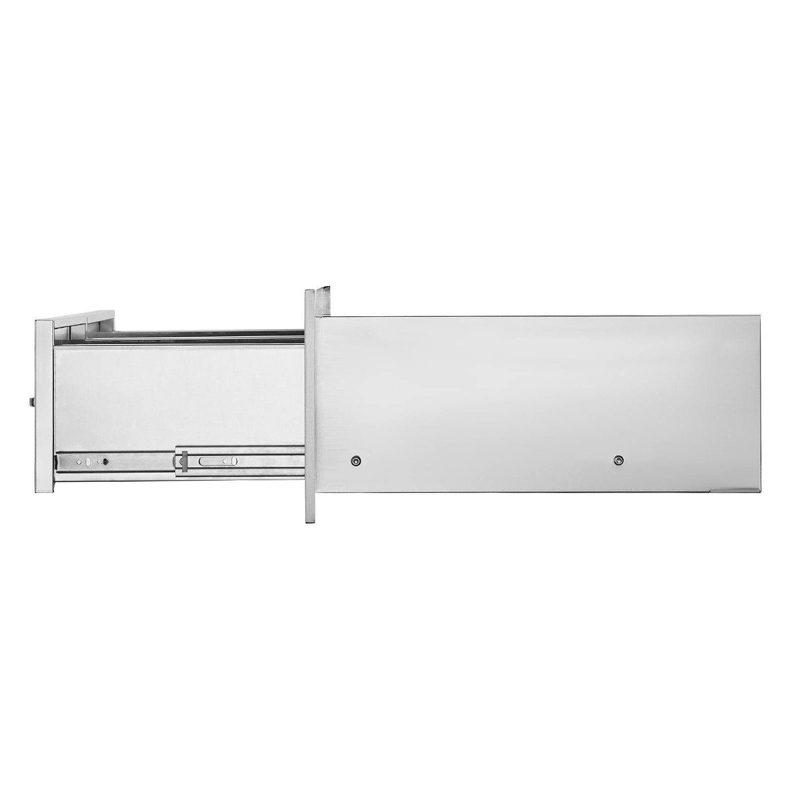 VEVOR Outdoor Kitchen Drawers 30\" W x 10\" H x 20\" D, Horizontal Double BBQ Access Drawers Stainless Steel with Handle, BBQ Island Drawers for Outdoor Kitchens or Patio Grill Station 