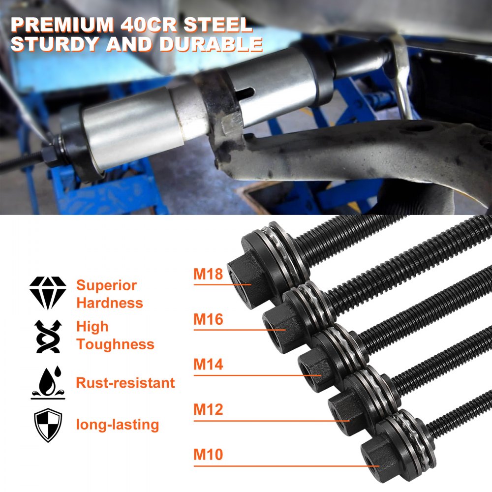 VEVOR 27 PCS Pull and Press Sleeve Kit Steel Bush Bearing Removal Installation 