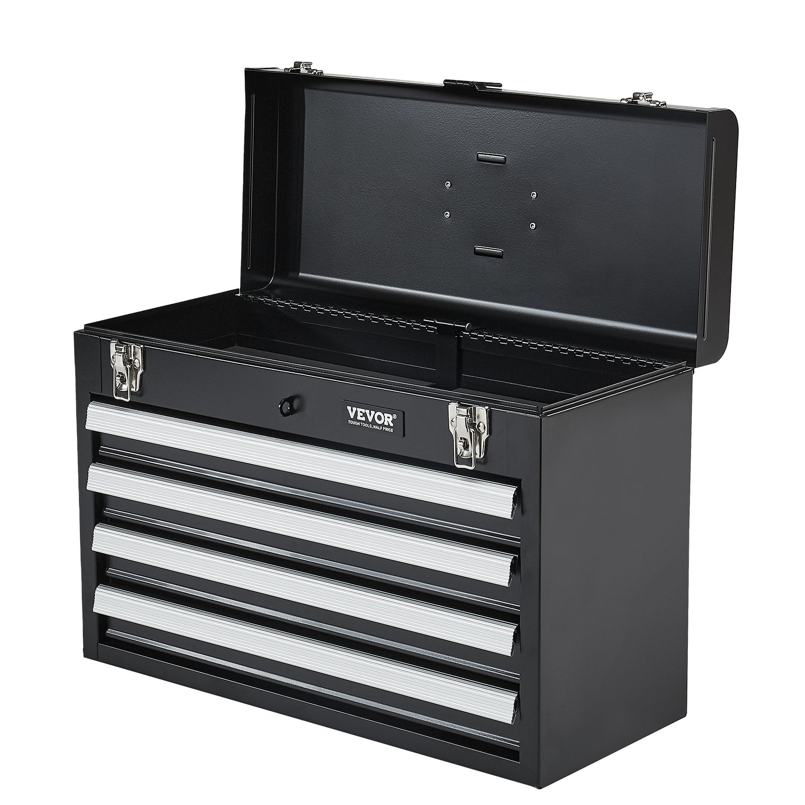 VEVOR Tool Box 20.5-inch Portable Metal Tool Box with 4 Drawers Tool Organizer 