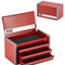 VEVOR Tool Box 8.6-inch Portable Metal Tool Box 3 Drawers Tool Organizer Red
