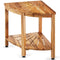 VEVOR Corner Teak Shower Bench 18.5