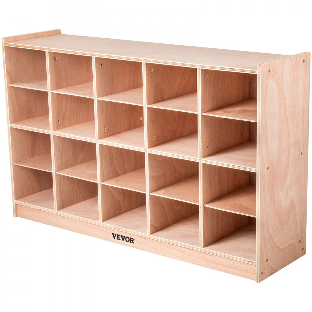 VEVOR Cubby Tray Storage Cabinet 20 Section Cubby Storage Shelf 4x5 Home Daycare 