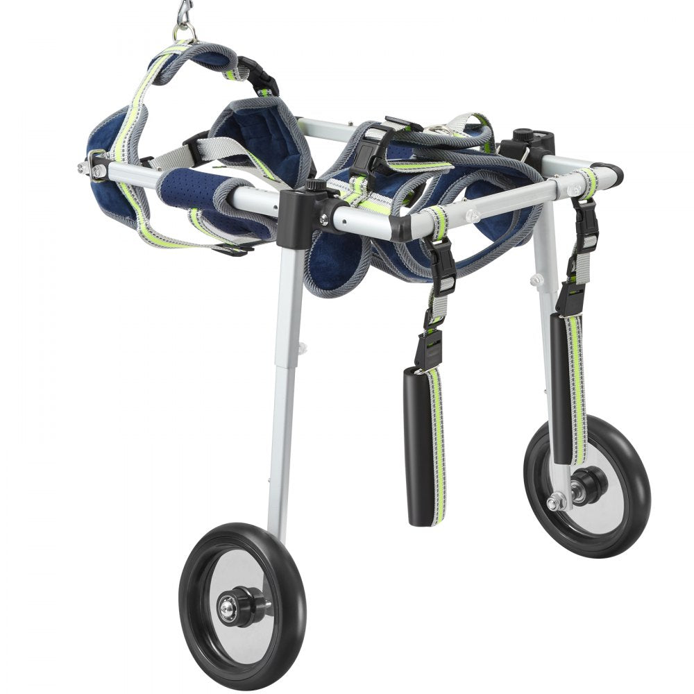 VEVOR 2 Wheels Dog Wheelchair for Back Legs, Pet Wheelchair Lightweight & Adjustable Assisting in Healing,  Dog Cart/Wheelchair for Injured, Disabled, Paralysis, Hind Limb Weak Pet(XS) 