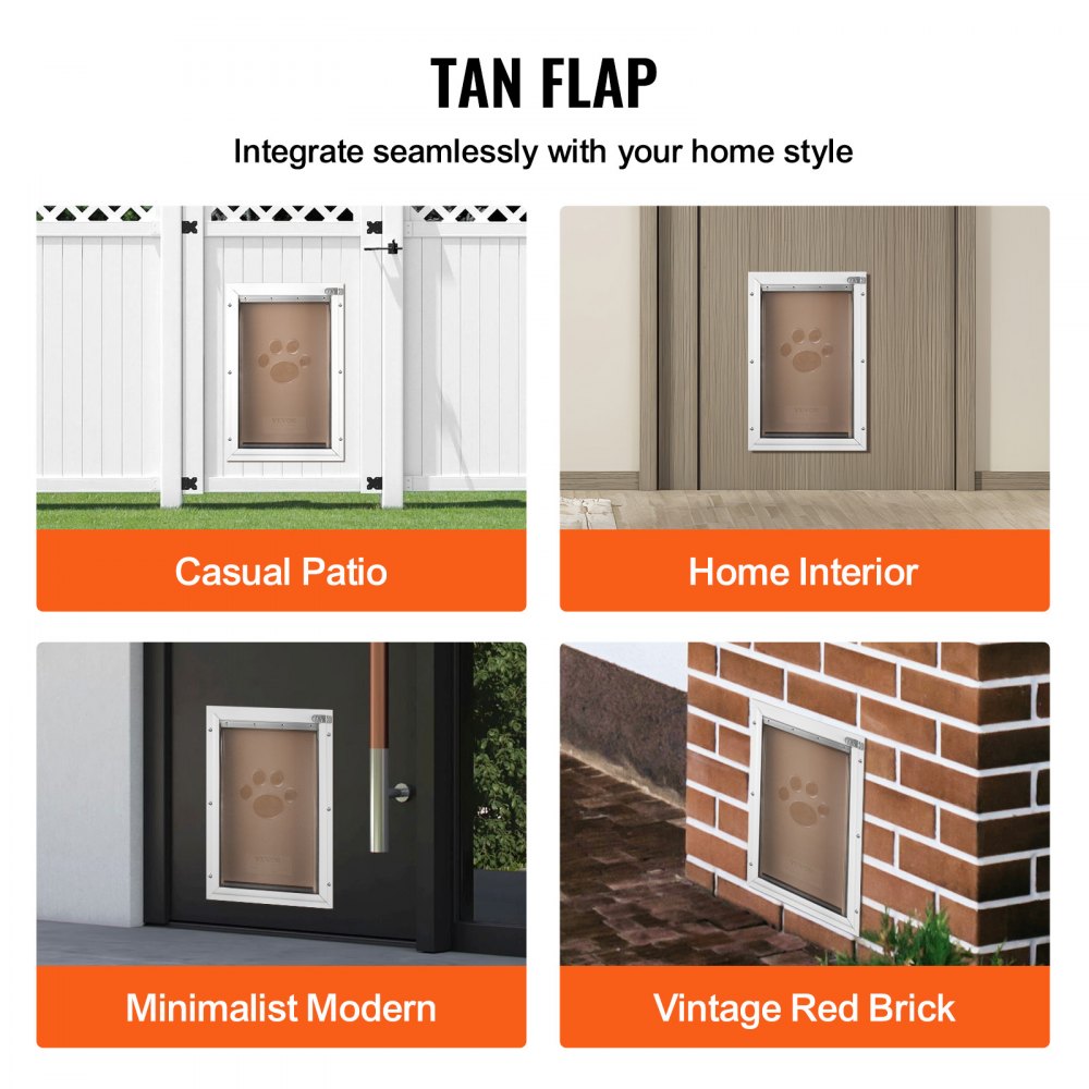 VEVOR Pet Door Replacement Flap 8.25" x 12.25" Compatible with VEVOR Pet Doors 