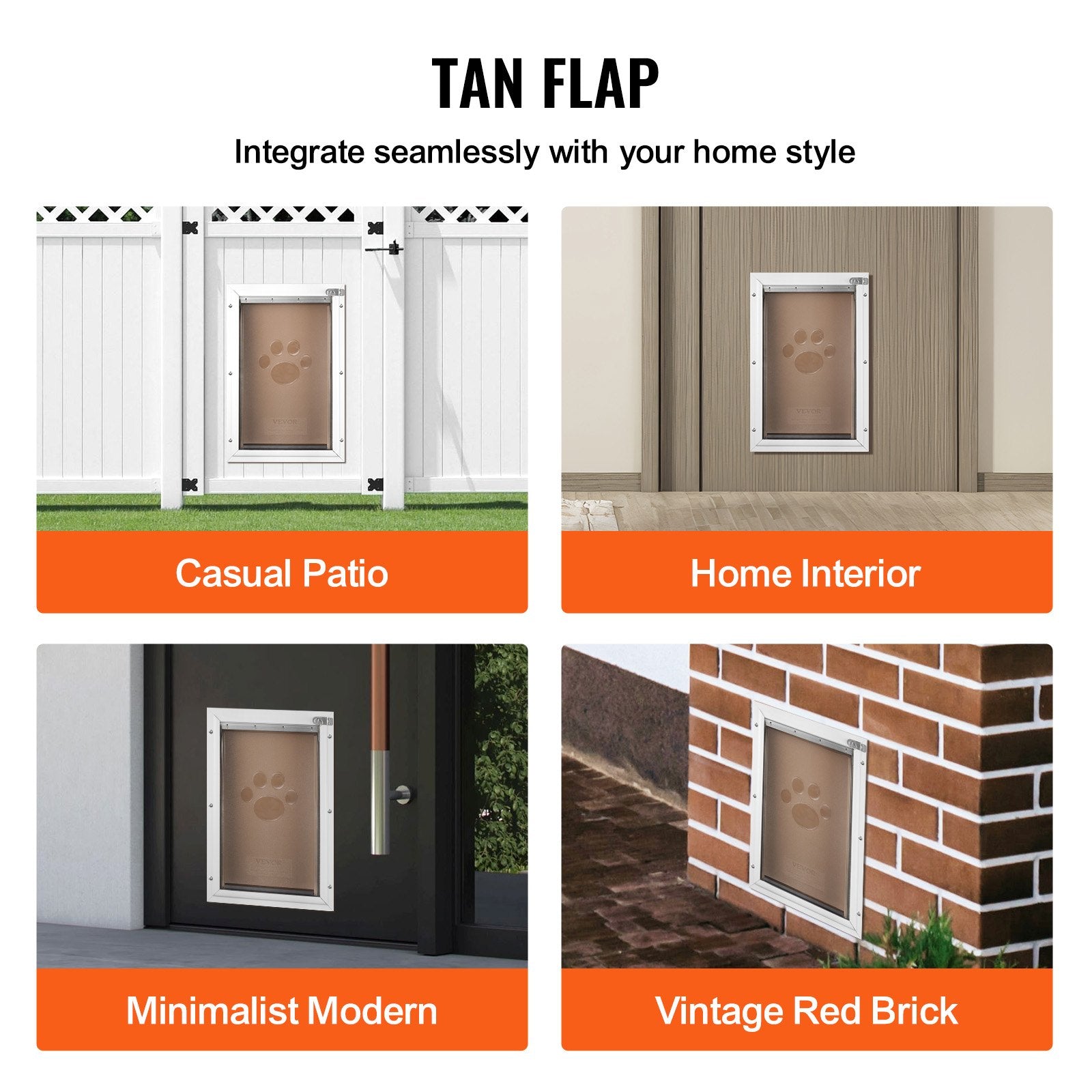 VEVOR Pet Door Replacement Flap 13.63" x 23.62" Compatible with VEVOR Pet Doors 