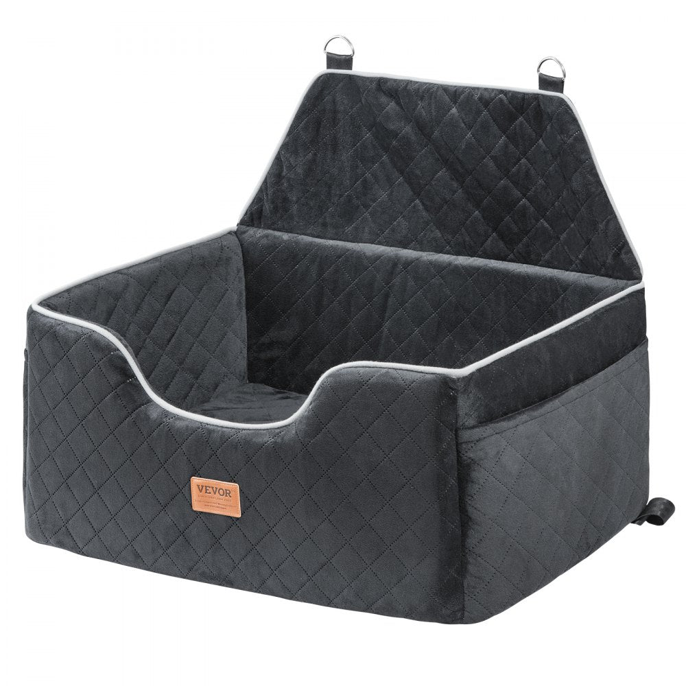 VEVOR Dog Booster Car Seat Pet Car Seat for Medium Large Dog up to 55 lbs Black 