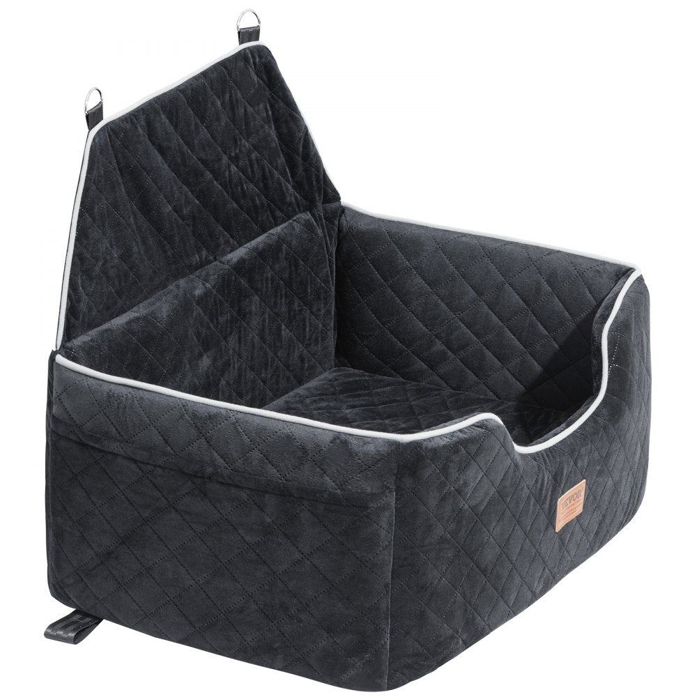 VEVOR Dog Booster Car Seat Pet Car Seat for Medium Large Dog up to 55 lbs Black 