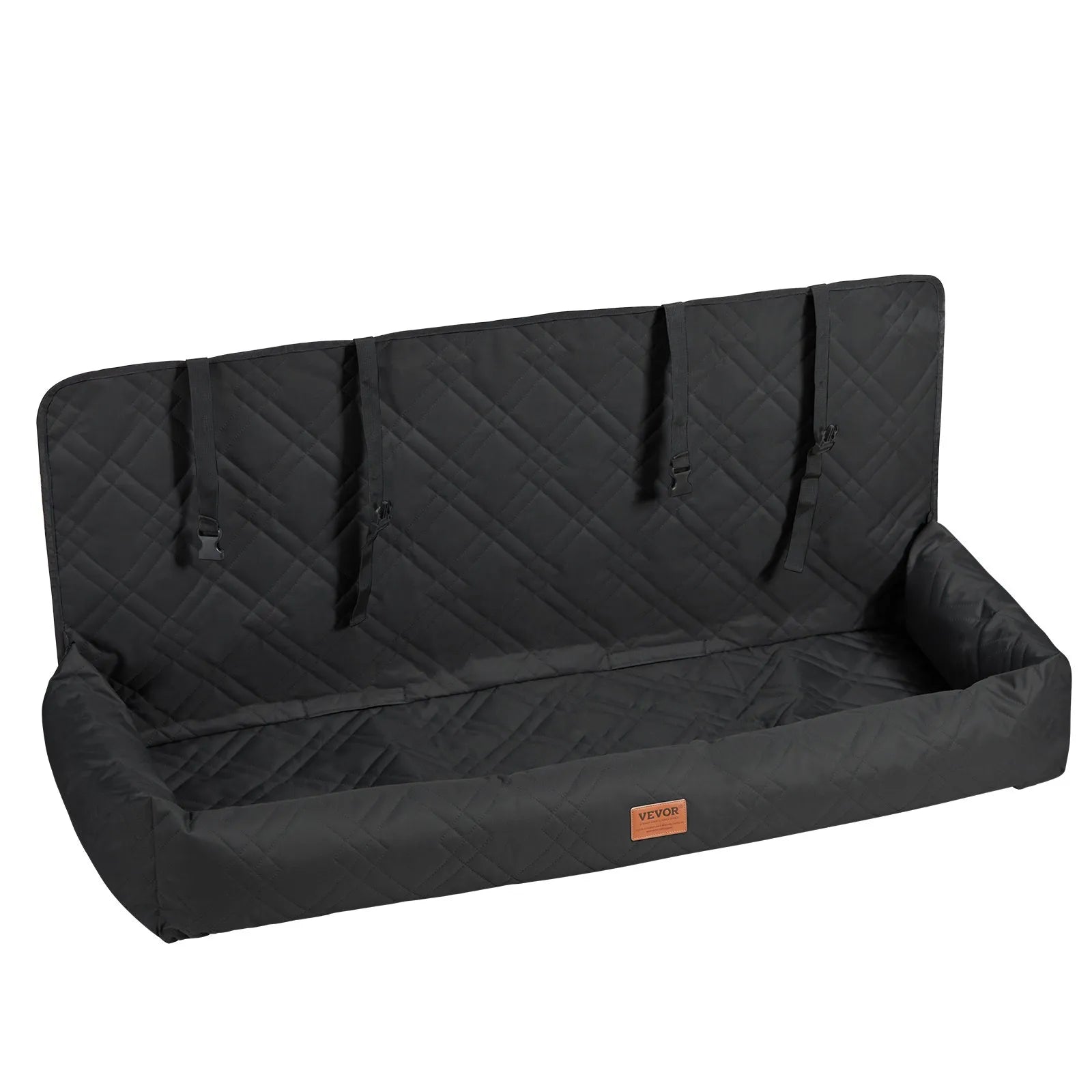 VEVOR Dog Booster Car Seat Pet Car Seat for Medium Large Dog up to 100 lbs Black