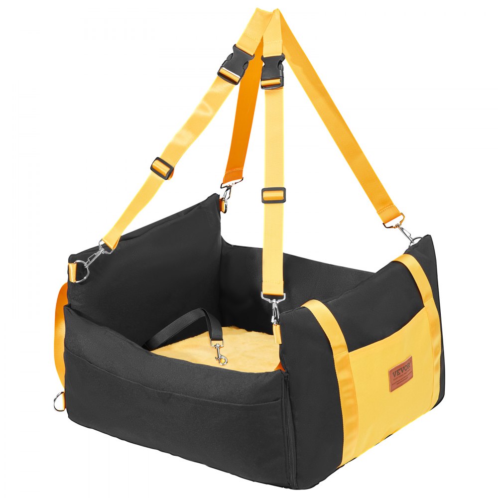 VEVOR Dog Booster Car Seat Pet Car Seat for Small Dog up to 25lbs Black 