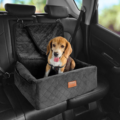VEVOR Dog Booster Car Seat Pet Car Seat for Small Medium Dog up to 40 lbs Black 