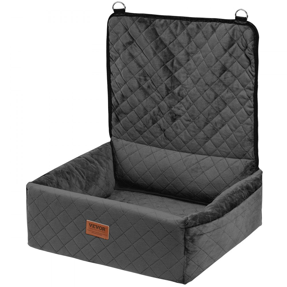 VEVOR Dog Booster Car Seat Pet Car Seat for Small Medium Dog up to 40 lbs Black 