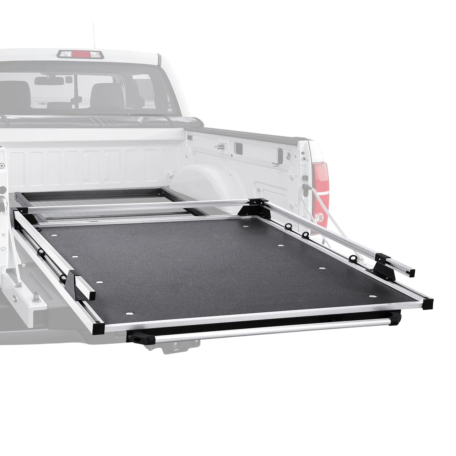 75" x 48" Sliding Truck Bed Organizer with Pull-Out Storage Tray, 1,000 lb Capacity