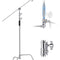 VEVOR C Stand with Boom Arm Max Height 10.83 ft/330 cm Photography Light Stand