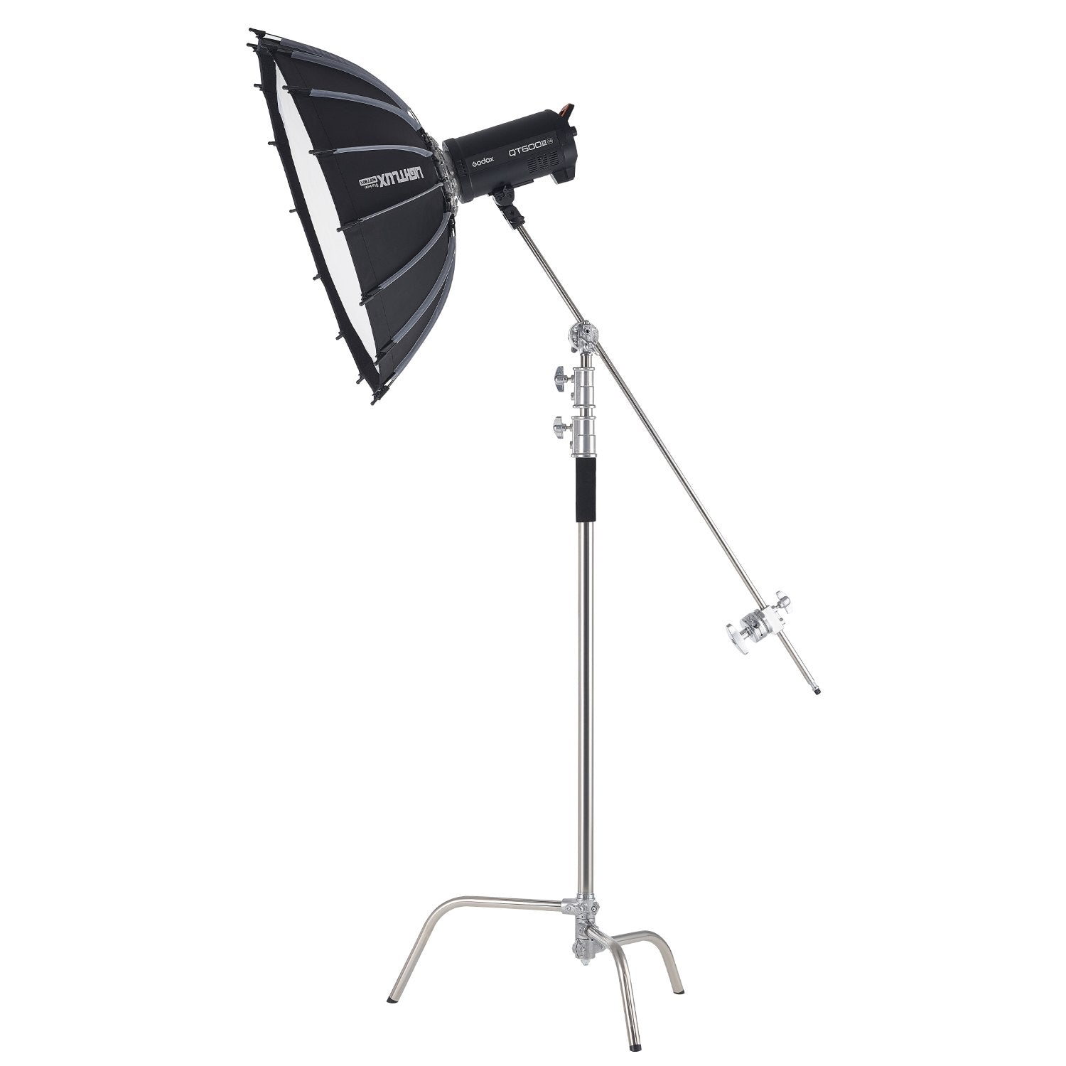 VEVOR C Stand with Boom Arm Max Height 10.83 ft/330 cm Photography Light Stand 