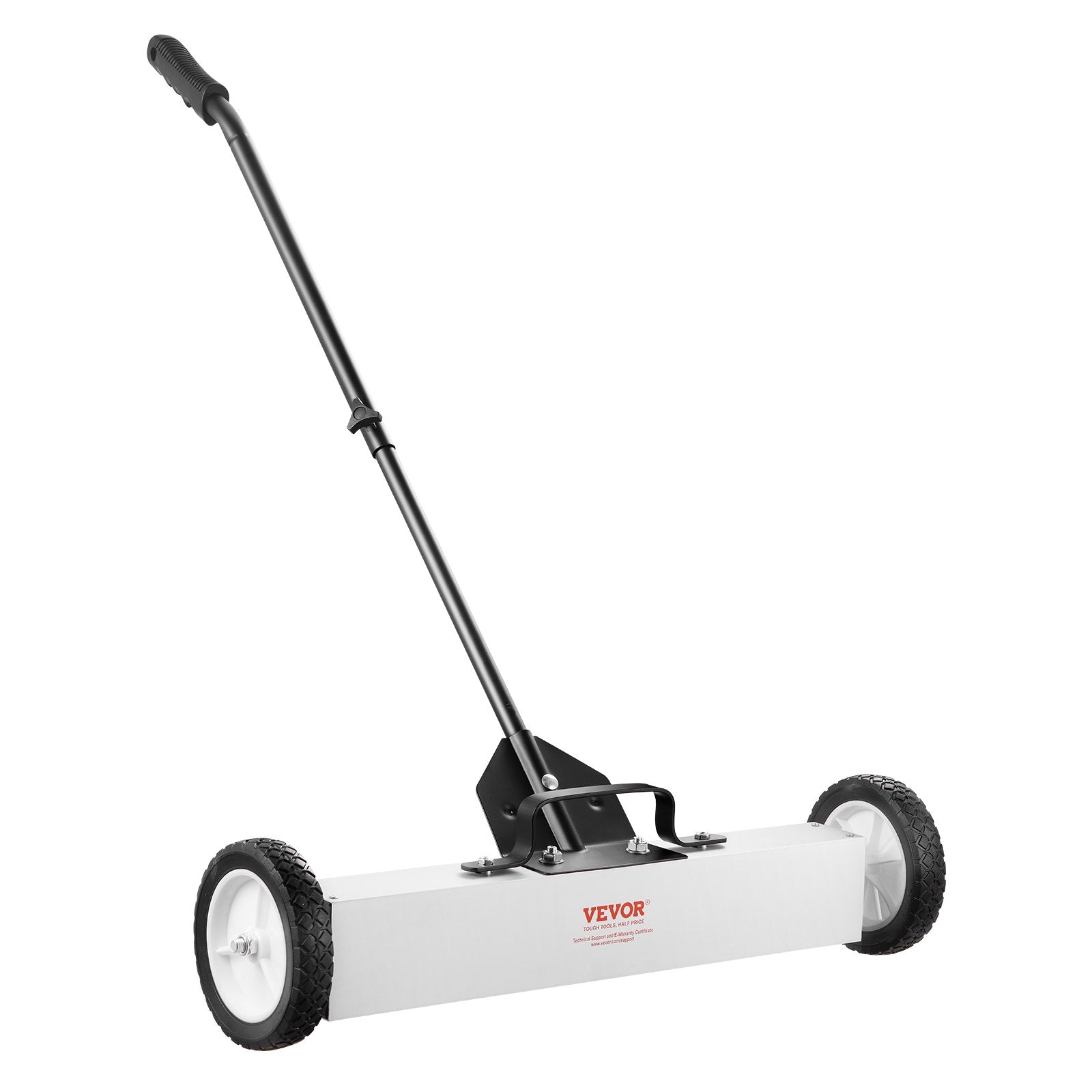VEVOR 24-Inch Magnetic Sweeper with Wheels Telescoping Magnetic Pickup Tool 