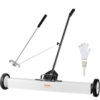 VEVOR 36-Inch Magnetic Sweeper with Wheels Telescoping Magnetic Pickup Tool 