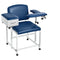 Phlebotomy Chair with Adjustable Armrests & Storage Drawer, 500 lb Capacity, Medical Blood Draw Chair