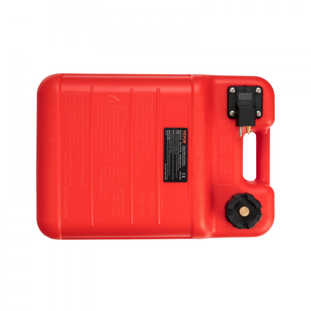VEVOR Marine Fuel Tank, 6.34 Gallon/24L, Portable Boat Fuel Gas Tank for Outboard Engine Boats, Plastic Outboard Marine Boat Fuel Tank with Hose, Easy to Carry for Yacht, Fishing Boat, Deck Boat, Red 