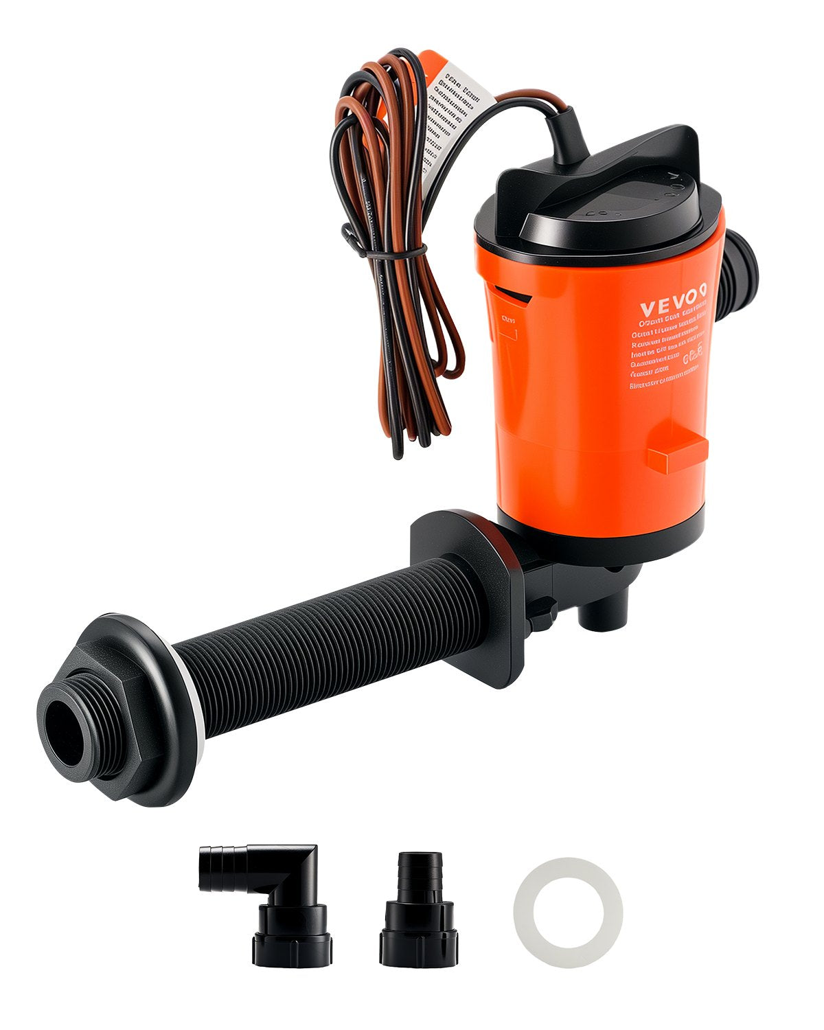 VEVOR Livewell Pump for Boat 12V 800 GPH 90°Livewell Aerator Pump Baitwell Pump 