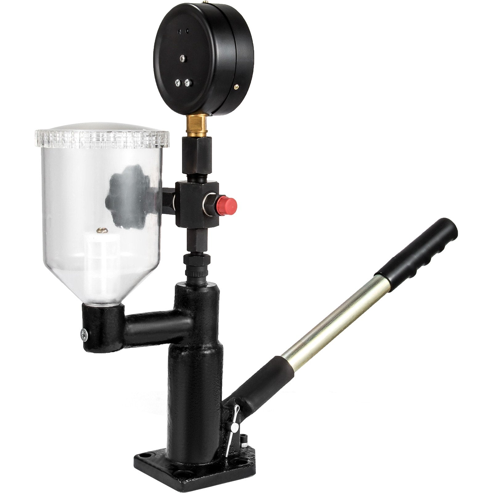 VEVOR 400Bar 6000PSI Diesel Fuel Injector Tester Diesel Injector Nozzle Tester with?Dual Scale Gauge to Adjust Injector Nozzle Pressure and Testing Diesel Injector Nozzle Pop Pressure Tester 