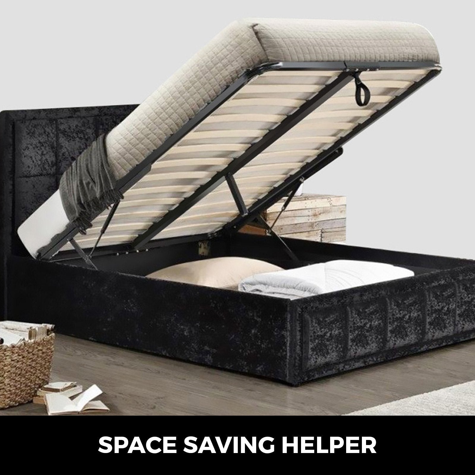 60'' Bed Lift Hydraulic Mechanisms Bed Box Storage Space Saving Project hardware 