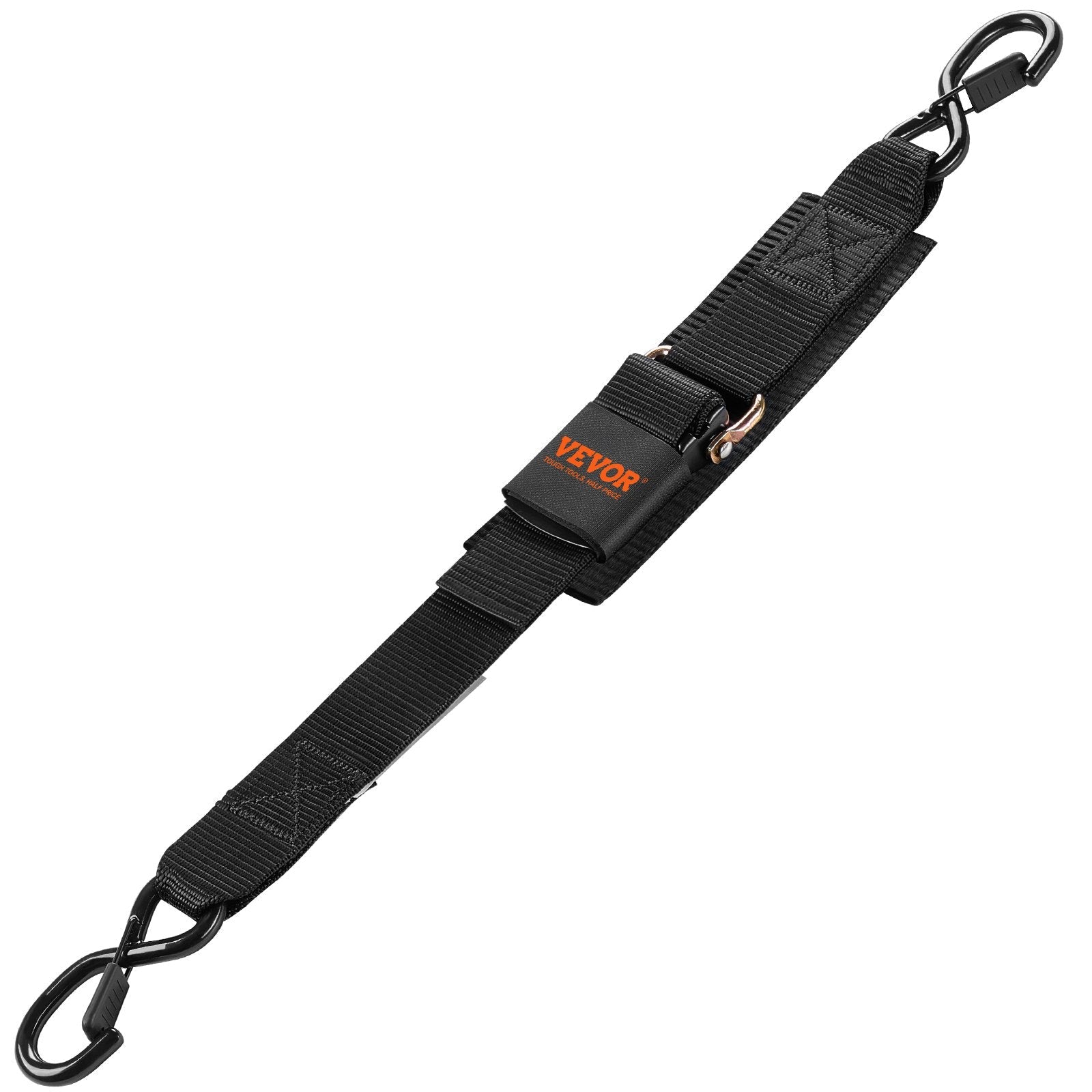 VEVOR Retractable Ratchet Straps Tie Down Straps 2 in x 2 ft for Boat (2 Pack) 