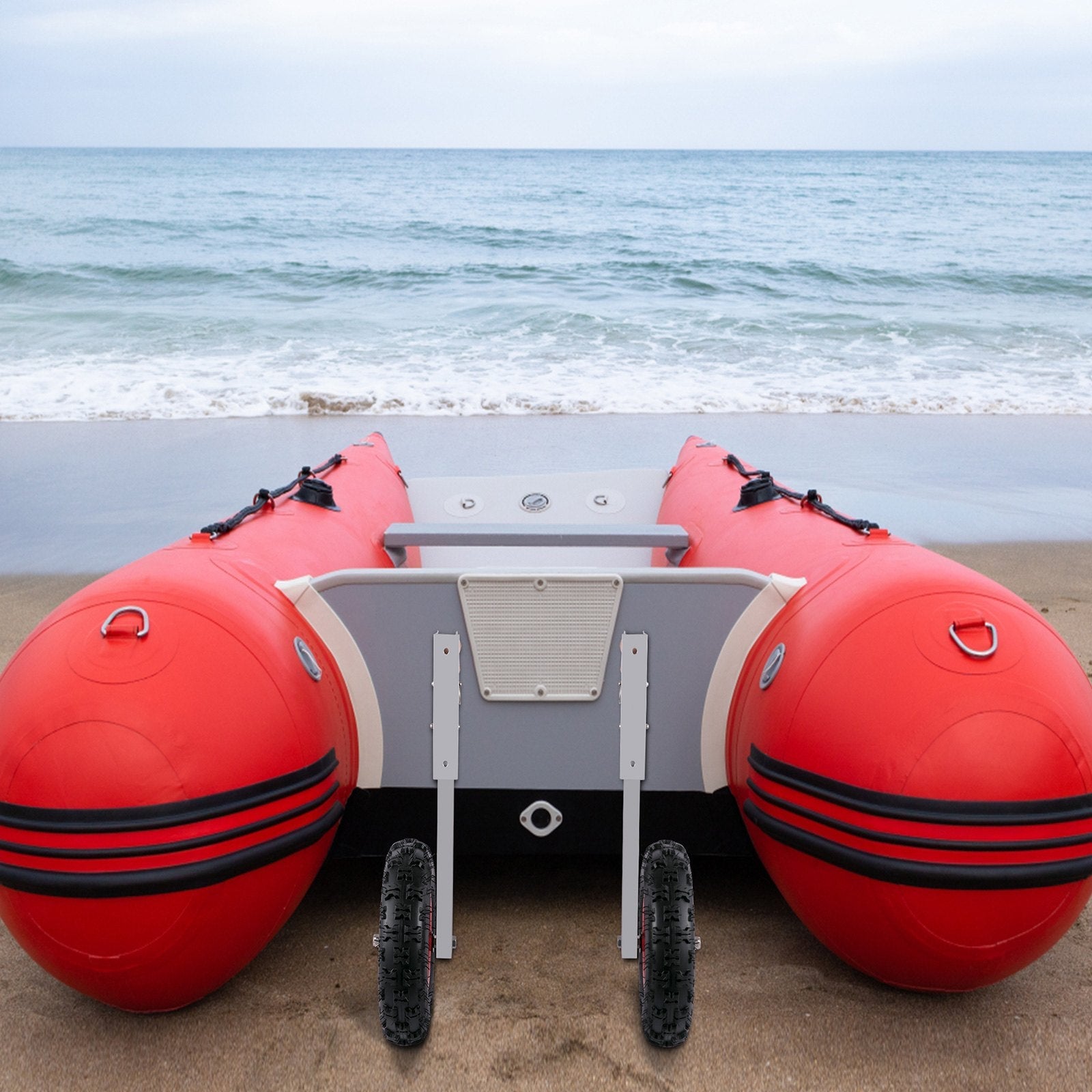 VEVOR Boat Launching Wheels, 12" Boat Transom Launching Wheel, 600 LBS Loading Capacity Inflatable Boat Launch Wheels, Aluminium Alloy Transom Launching Dolly Wheels with 4 PCS of Quick Release Pins 