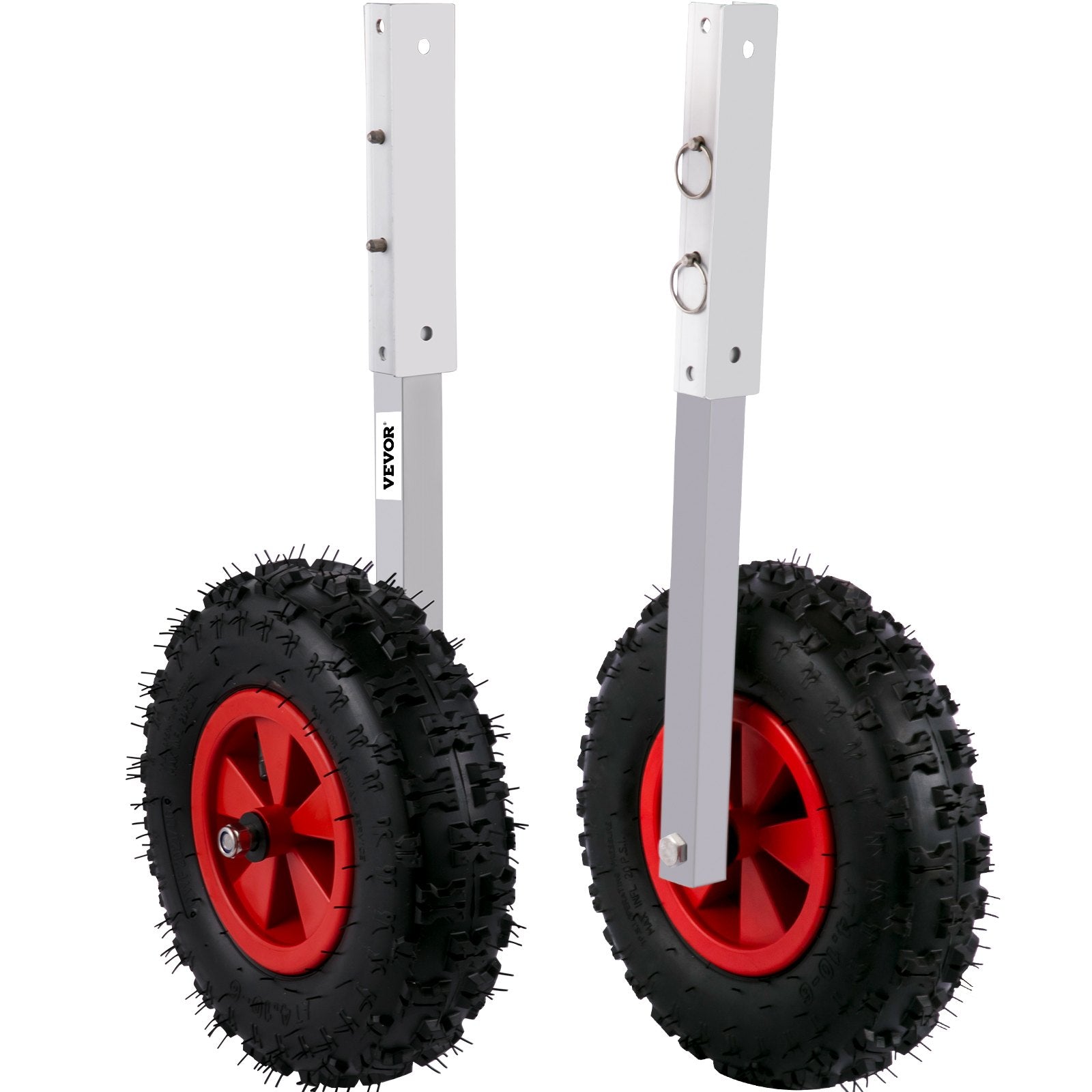 VEVOR Boat Launching Wheels, 12" Boat Transom Launching Wheel, 600 LBS Loading Capacity Inflatable Boat Launch Wheels, Aluminium Alloy Transom Launching Dolly Wheels with 4 PCS of Quick Release Pins 