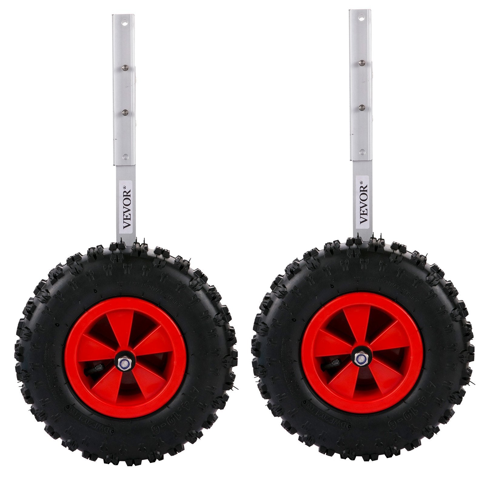 VEVOR Boat Launching Wheels, 12" Boat Transom Launching Wheel, 600 LBS Loading Capacity Inflatable Boat Launch Wheels, Aluminium Alloy Transom Launching Dolly Wheels with 4 PCS of Quick Release Pins 