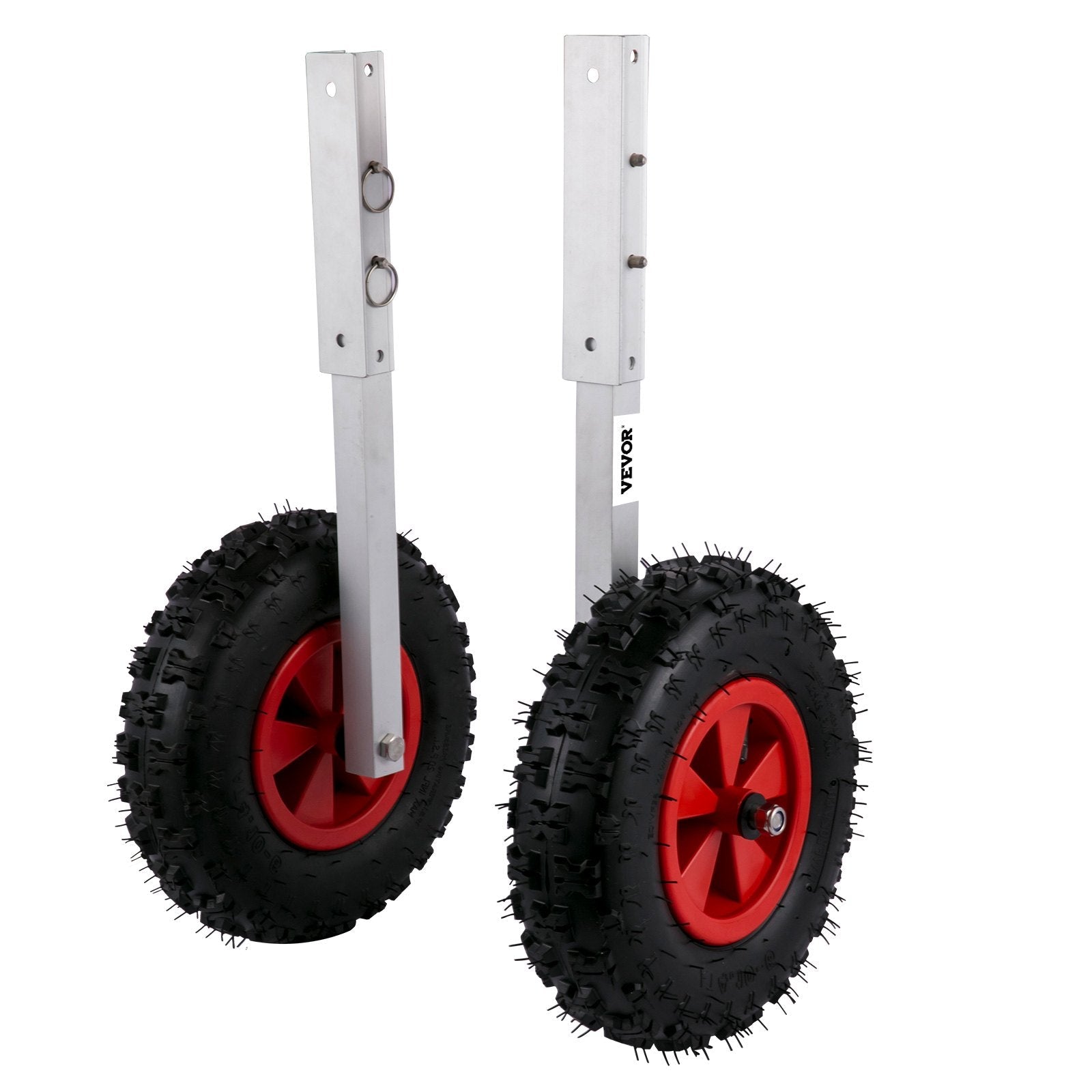 VEVOR Boat Launching Wheels, 12" Boat Transom Launching Wheel, 600 LBS Loading Capacity Inflatable Boat Launch Wheels, Aluminium Alloy Transom Launching Dolly Wheels with 4 PCS of Quick Release Pins 