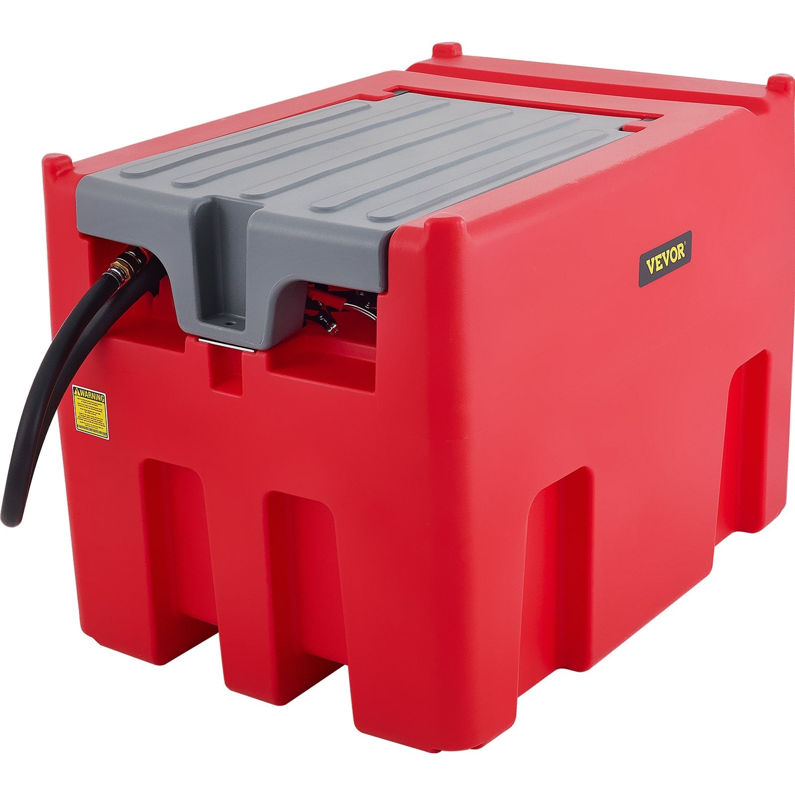 VEVOR Portable Diesel Tank, 116 Gallon Capacity, Diesel Fuel Tank with 12V Electric Transfer Pump, Polyethylene Diesel Transfer Tank for Easy Fuel Transportation, Red 