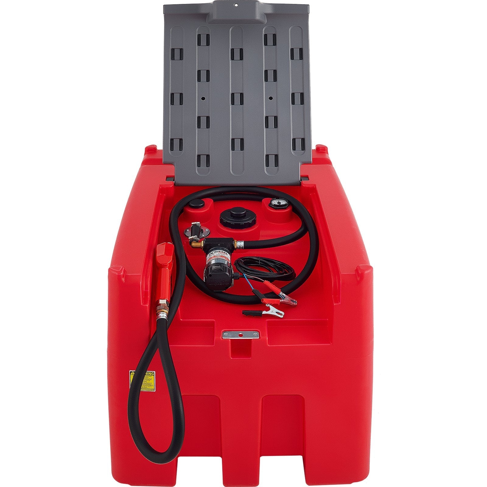 VEVOR Portable Diesel Tank, 116 Gallon Capacity, Diesel Fuel Tank with 12V Electric Transfer Pump, Polyethylene Diesel Transfer Tank for Easy Fuel Transportation, Red 
