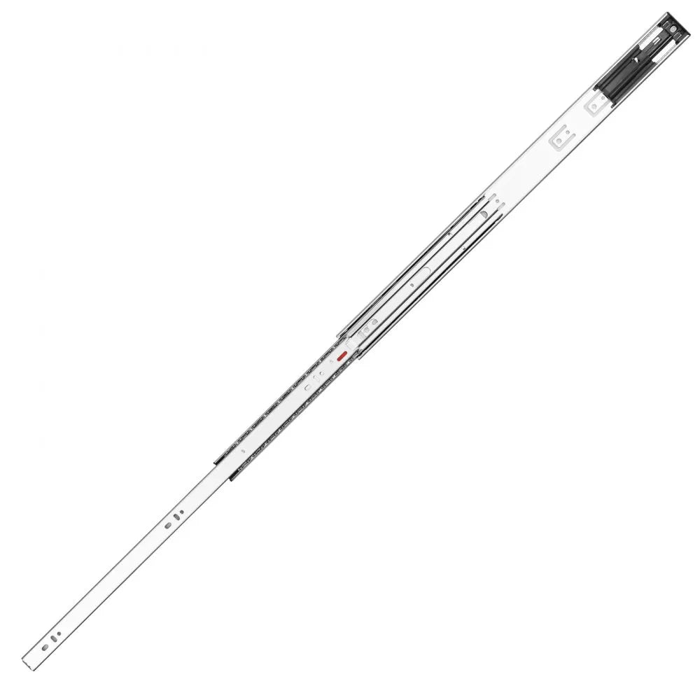 VEVOR Drawer Slides Side Mount Rails, Soft-Close 6 Pairs 24 Inch, Heavy Duty Full Extension Steel Track, Noiseless Guide Glides Cabinet Kitchen Runners with Ball Bearing, 100 Lbs Load Capacity