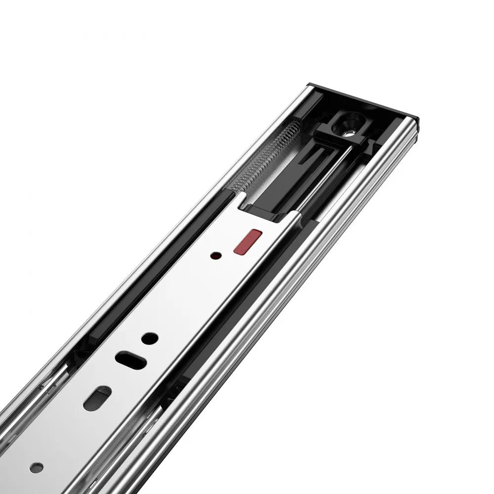 VEVOR Drawer Slides Side Mount Rails, Soft-Close 6 Pairs 24 Inch, Heavy Duty Full Extension Steel Track, Noiseless Guide Glides Cabinet Kitchen Runners with Ball Bearing, 100 Lbs Load Capacity