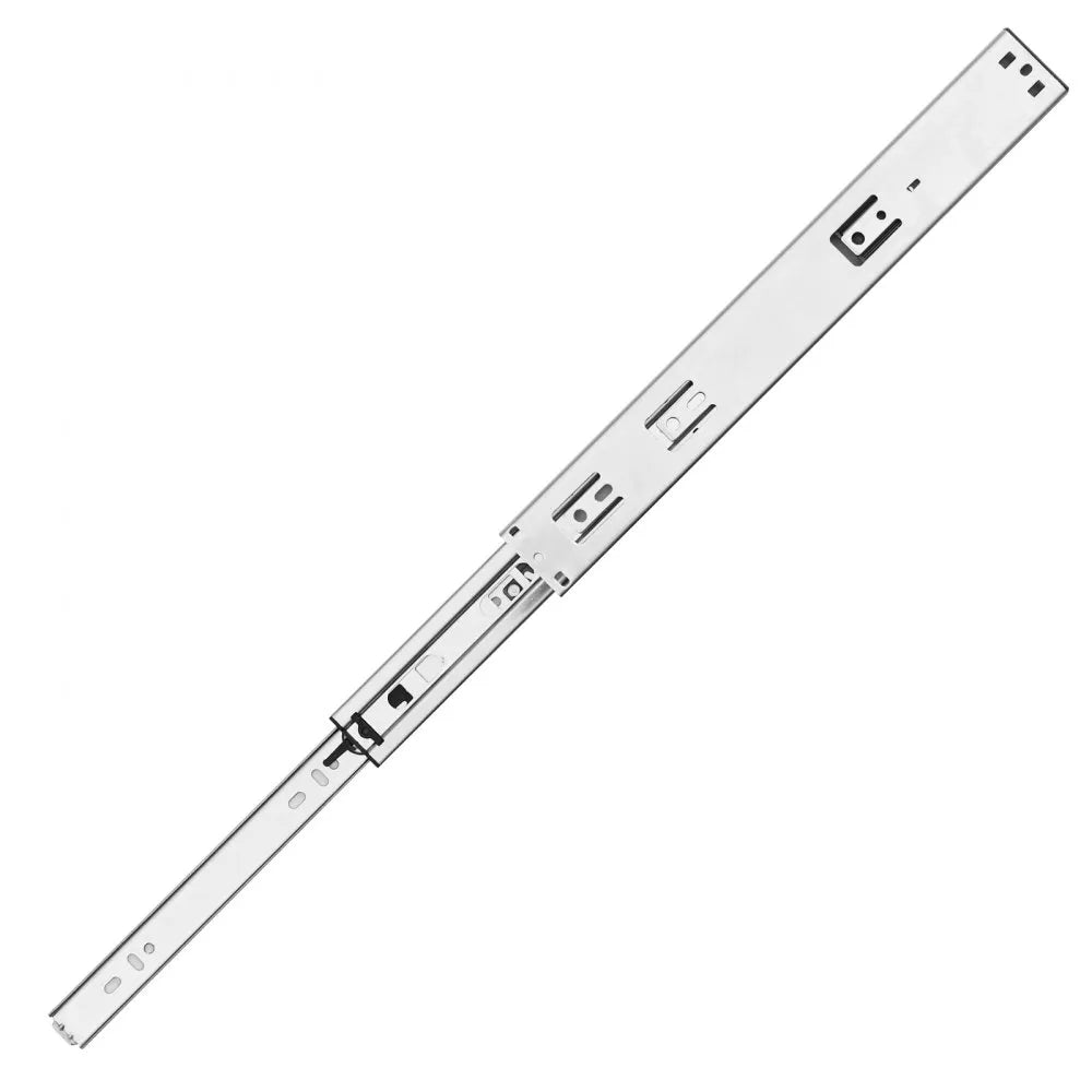 VEVOR Drawer Slides Side Mount Rails, Soft-Close 10 Pairs 20 Inch, Heavy Duty Full Extension Steel Track, Noiseless Guide Glides Cabinet Kitchen Runners with Ball Bearing, 100 Lbs Load Capacity
