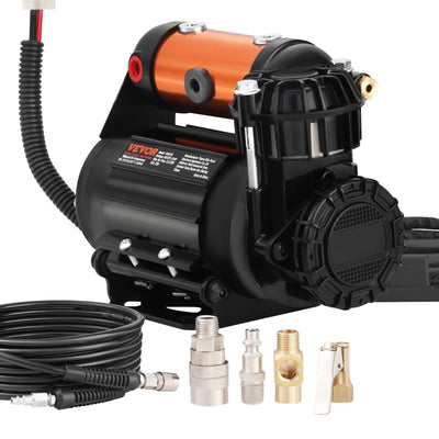 VEVOR Onboard Air Compressor Kit 150PSI Offroad Air Compressor Portable Tire Inflator Heavy Duty 3.5CFM Air Pump for Jeep SUV 4x4 Vehicle Compatibility with Air tools, Air horns, Lockers 