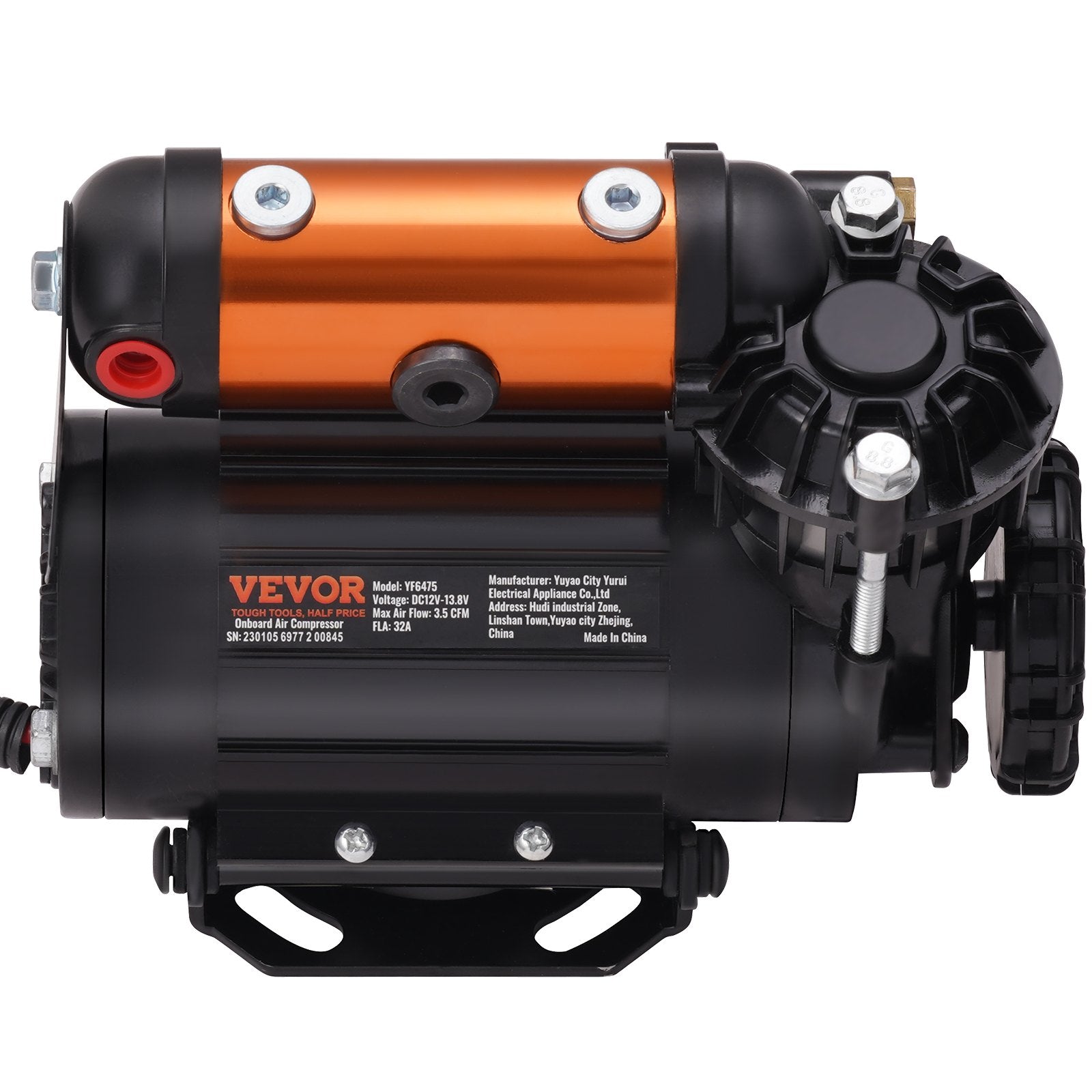 VEVOR Onboard Air Compressor Kit 150PSI Offroad Air Compressor Portable Tire Inflator Heavy Duty 3.5CFM Air Pump for Jeep SUV 4x4 Vehicle Compatibility with Air tools, Air horns, Lockers 