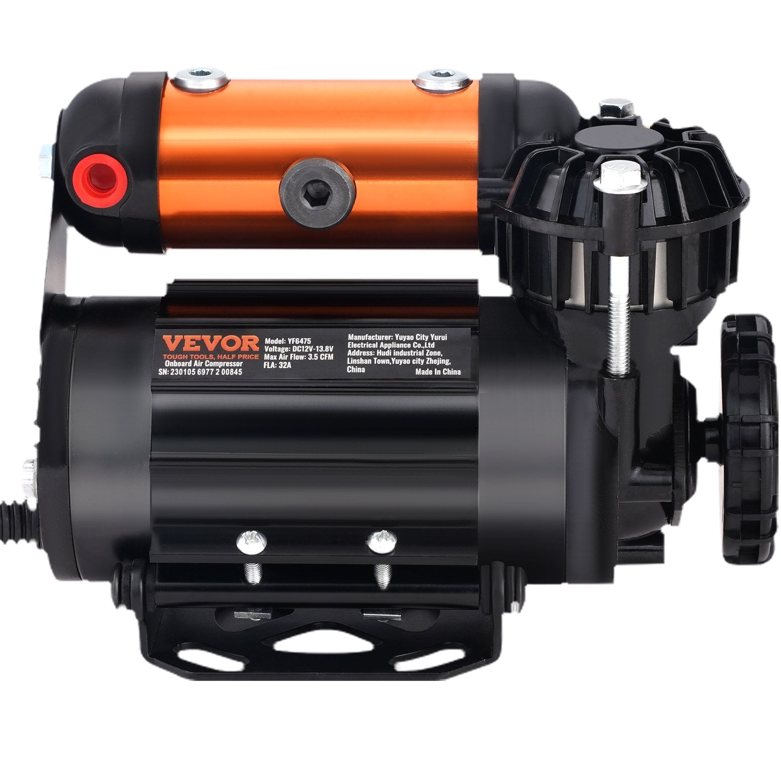 VEVOR Onboard Air Compressor Kit 150PSI Offroad Air Compressor Portable Tire Inflator Heavy Duty 3.5CFM Air Pump for Jeep SUV 4x4 Vehicle Compatibility with Air tools, Air horns, Lockers 