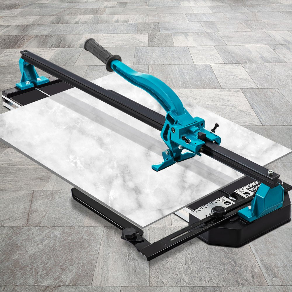 VEVOR Tile Cutter, 24 Inch Manual Tile Cutter, Tile Cutter Tools w/Single Rail Double Brackets, 3/5 in Cap w/Precise Laser Guide, Tile Cutter Porcelain Tools for Precision Cutting Porcelain Tiles 