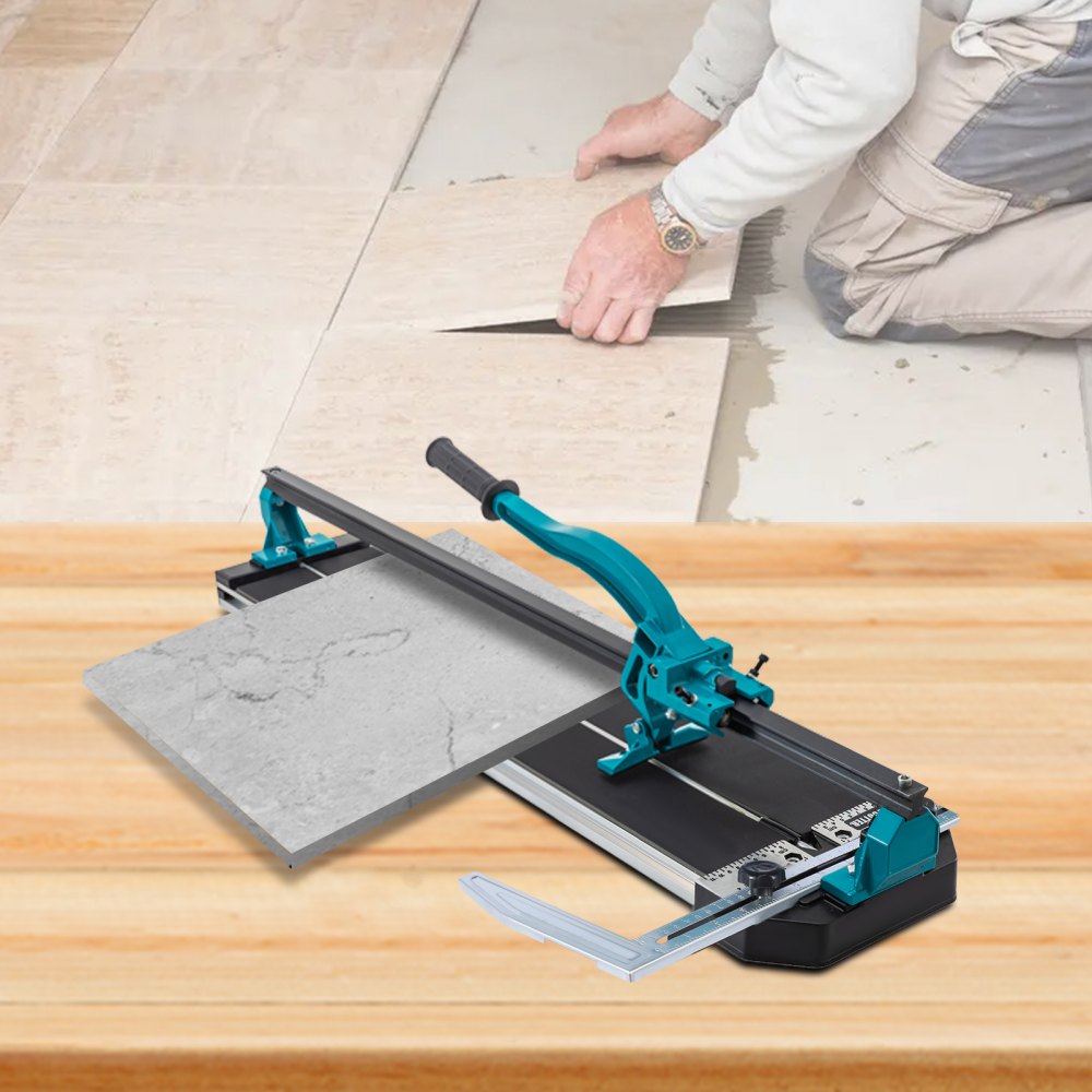 VEVOR Tile Cutter 31 Inch,Manual Tile Cutter Single Rail w/Precise Laser Positioning, Alloy Cutter Wheel with Ergonomic Handle, Accurate Rulers, For Large Tile 0.24\"-0.59\" Thickness 