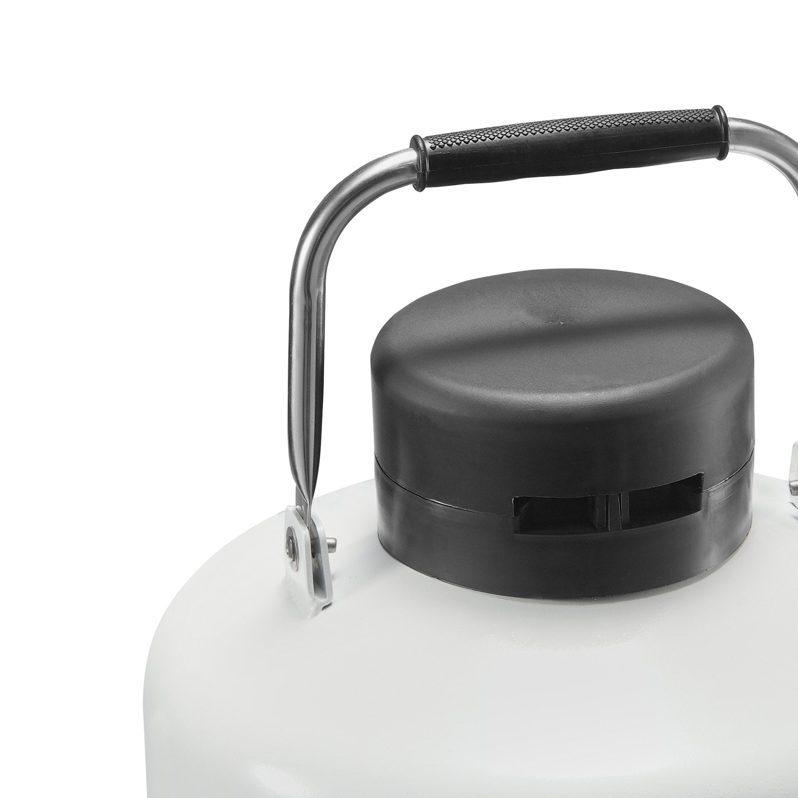 VEVOR Liquid Nitrogen Tank 10 L Aluminum Alloy LN2 Container Dewar 6 Canisters 
