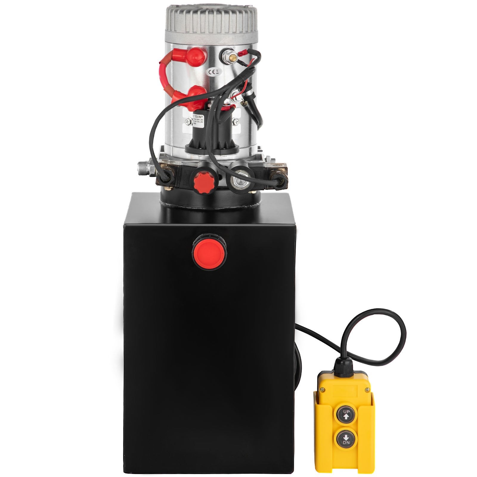 VEVOR Hydraulic Pump Double Acting Hydraulic Power Unit 12V DC Dump Trailer Pump 3200PSI Hydraulic Power Unit for Dump Trailer Car Lifting (12 Quart, Steel/Double Acting) 