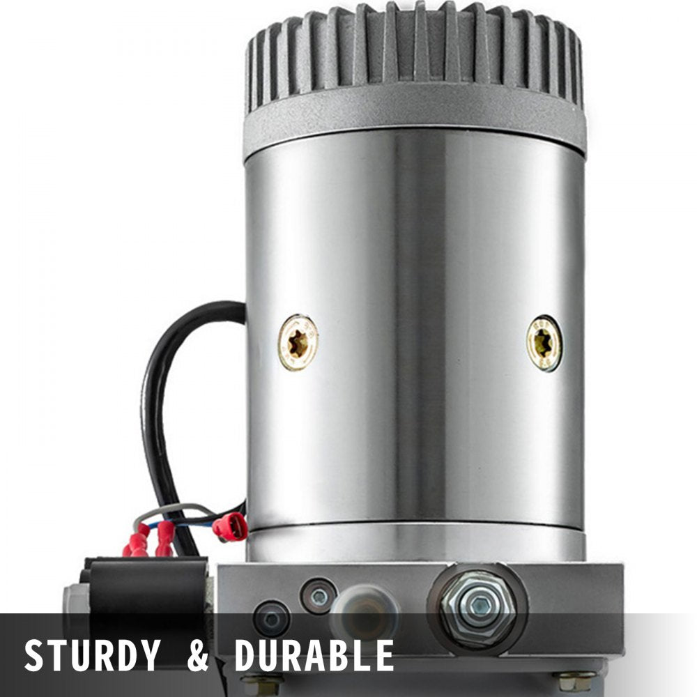 VEVOR 6 Quart Hydraulic Pump Hydraulic Power Unit (Plastic, 6 Quart/Double Action) 