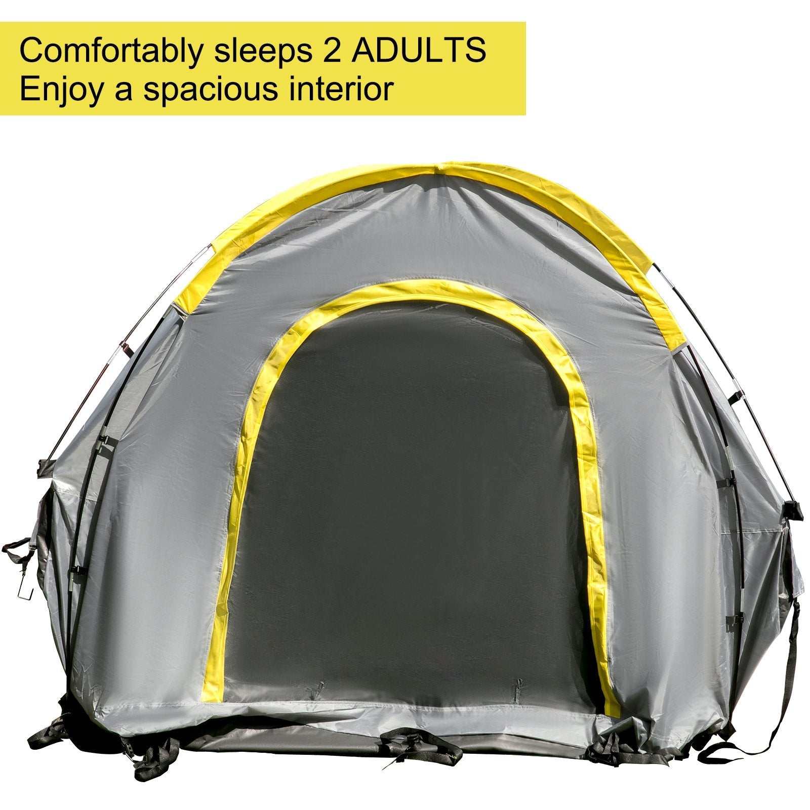 VEVOR Truck Tent 6.5’, Truck Bed Tent, Pickup Tent for Full Size Truck, Waterproof Truck Camper, 2-Person Sleeping Capacity, 2 Mesh Windows, Easy To Setup Truck Tents For Camping, Hiking, Fishing 
